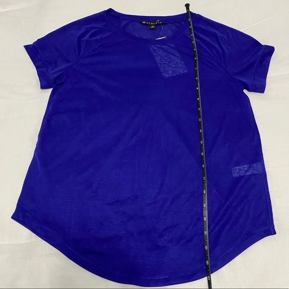 Athleta Pleated Short Sleeve Top Women’s XS NWT - Picture 7 of 11